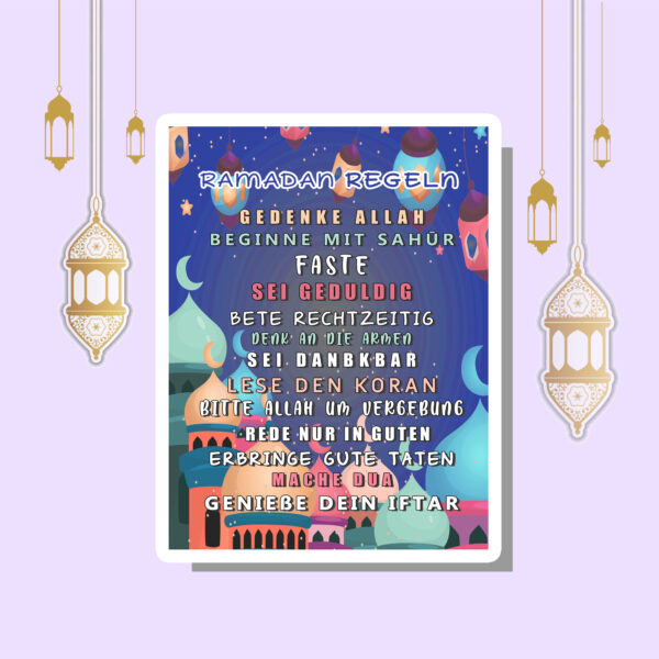 Darf Man Sich An Ramadan Schminken Ramadan Regeln - Posterliebe
